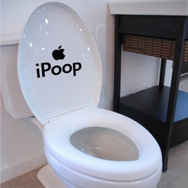 Креативные наклейки на унитаз