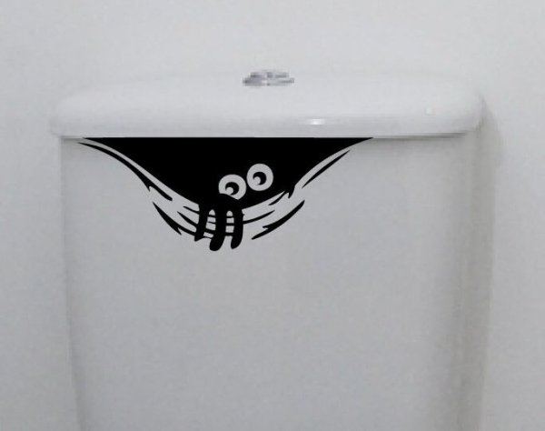 Наклейка "туалет"