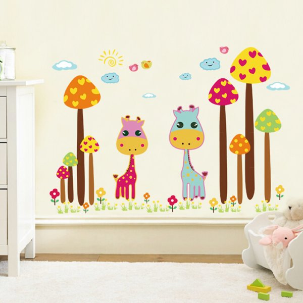 Наклейки на стену в детскую комнату