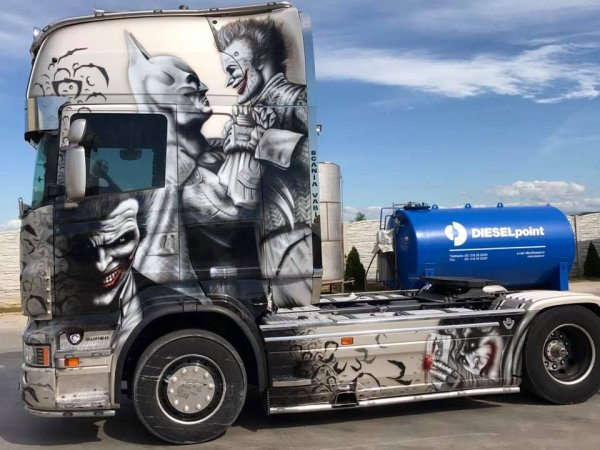 Аэрография на грузовиках