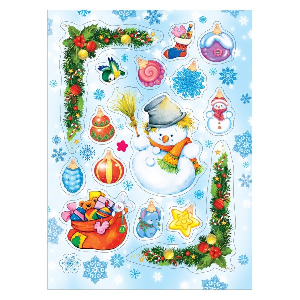 Наклейки на зимнюю тематику