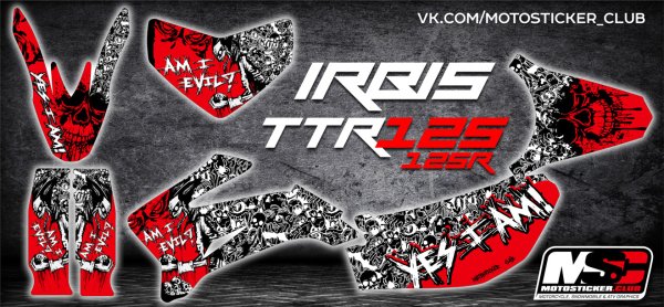 Наклейки на питбайк Irbis TTR 125