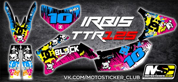 Наклейки на TTR 125 Irbis TTR