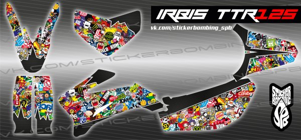 Наклейки на питбайк TTR 125