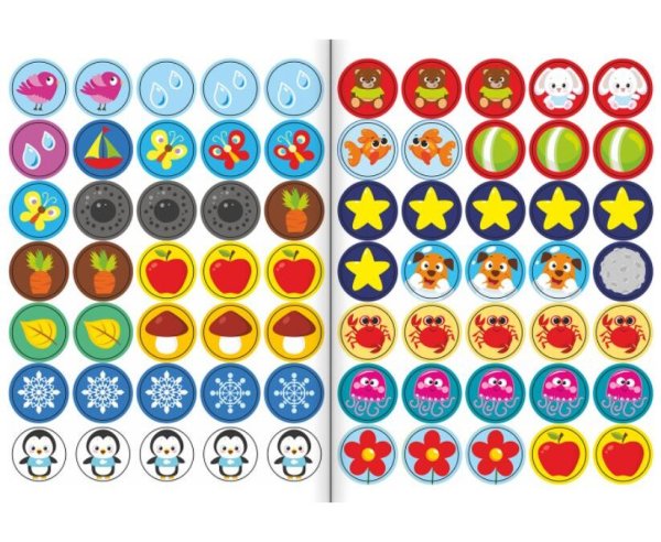 Наклейки для малышей кружочки
