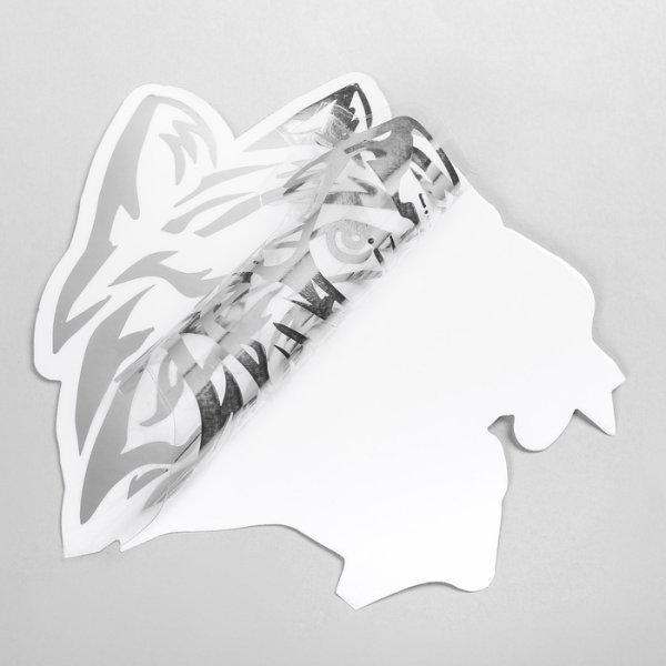 Наклейка серебристая