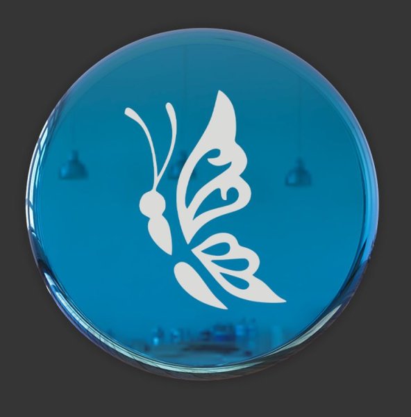 Серебряная наклейка