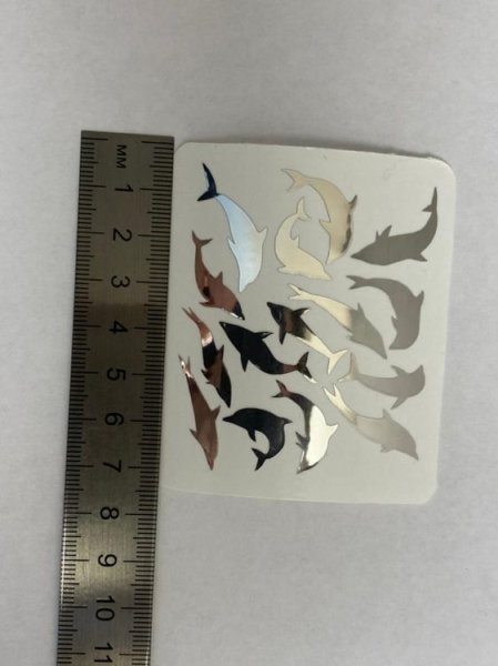 Серебряная наклейка пуд Живая Планета