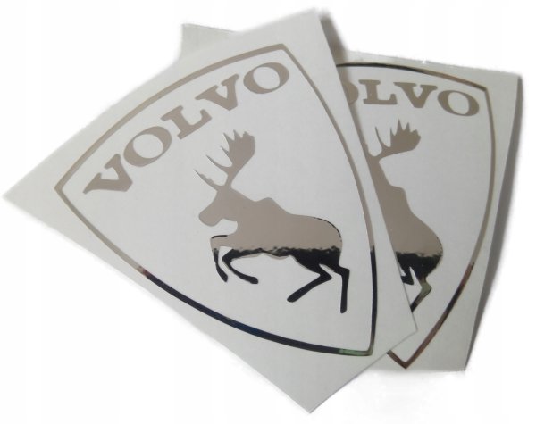 Серебряная наклейка логотип