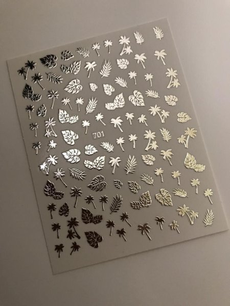 Серебряная наклейка