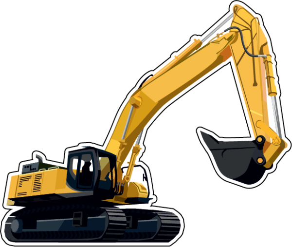 Наклейки на экскаватор
