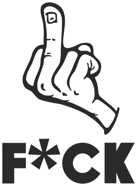 Стикер средний палец