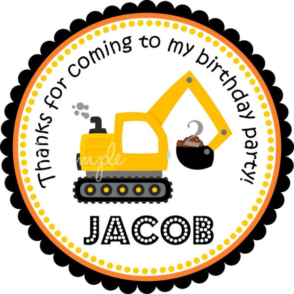 Наклейки строительные машины