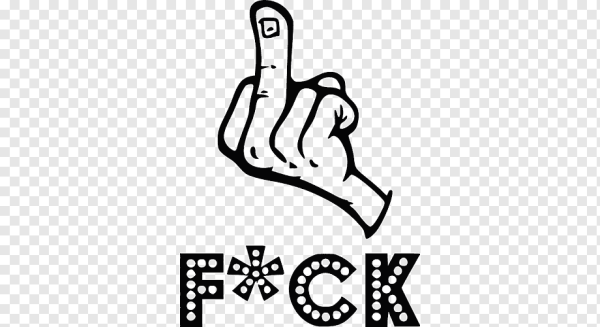 Наклейки фак чб