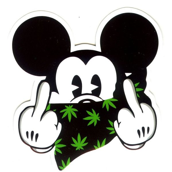 Микки Маус показывает фак