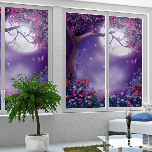 Наклейки на окна вместо штор