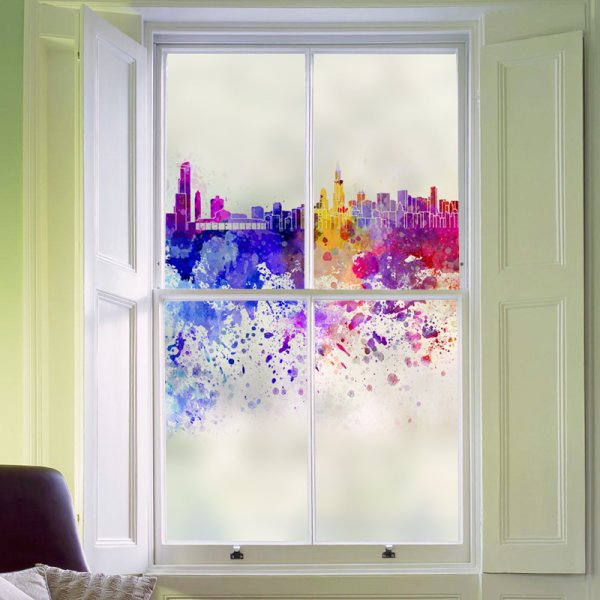 Прозрачные наклейки на окна