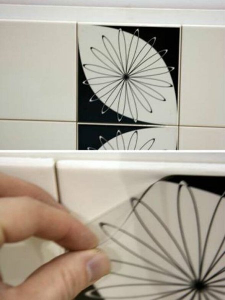 Наклейки на кафельную плитку