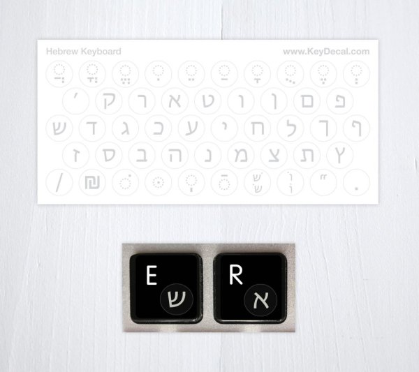 Раскладка клавиатуры иврит