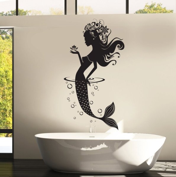 Интерьерные наклейки в ванную