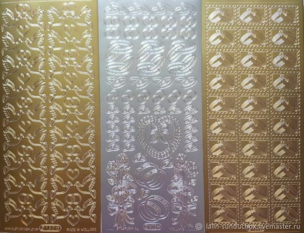 Контурные наклейки для скрапбукинга снежинки