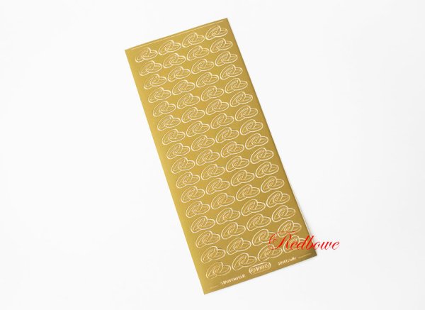 Контурные наклейки цвет золото
