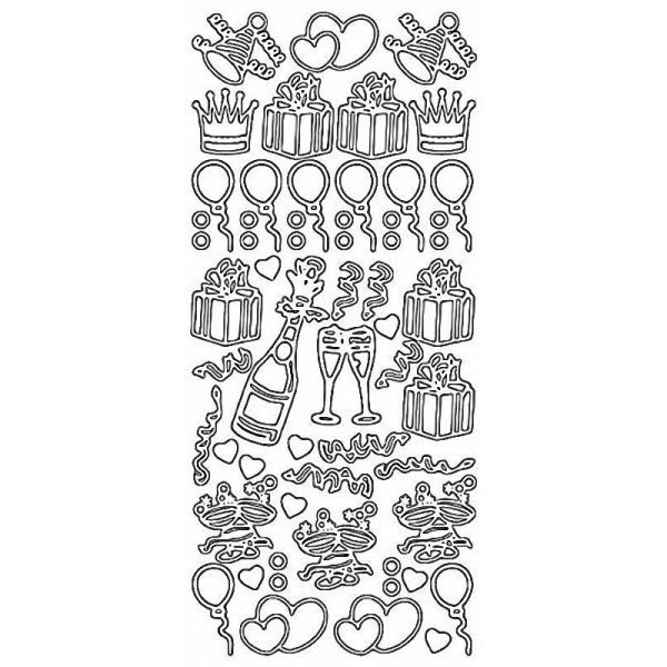 Наклейки на яйца золотые