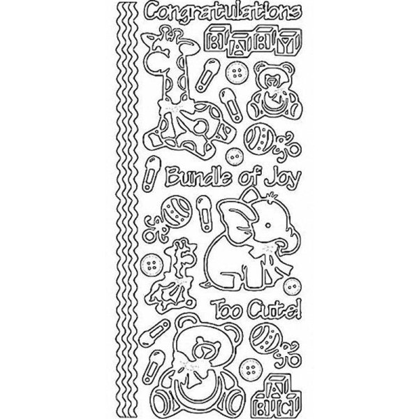 Контурные наклейки бордюры