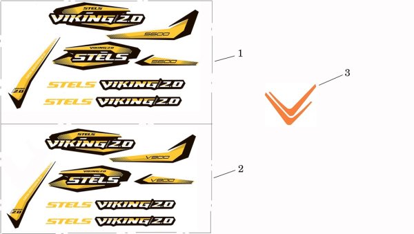 Наклейки стелс Викинг 800