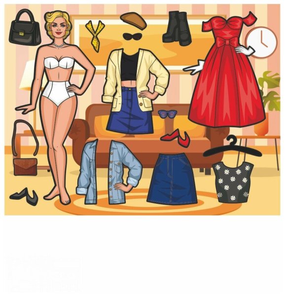 Бумажные куклы с одеждой