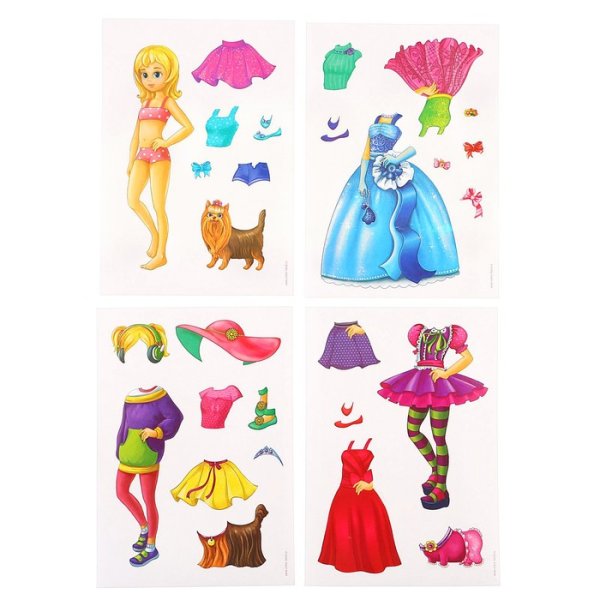 Книжка с наклейками "наряди Барби: профессия мечты"