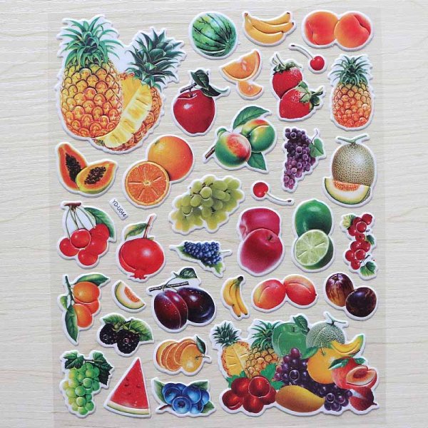 Овощи наклейки для детей