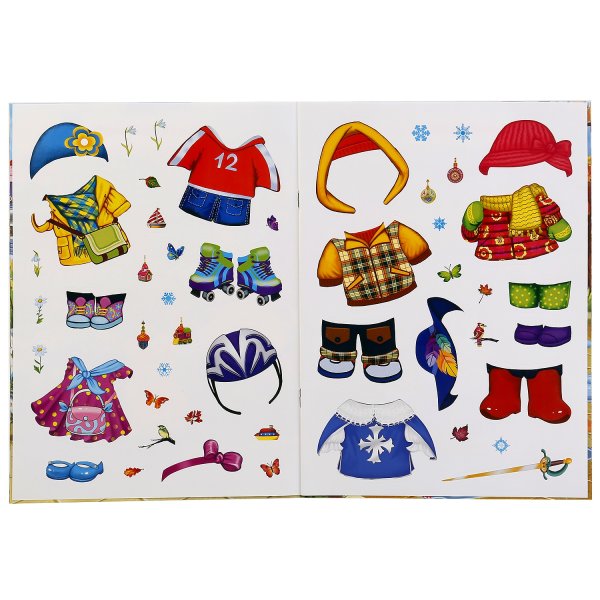 Книжка с наклейками "многоразовые наклейки. Принцессы. Наряд для Лиззи"