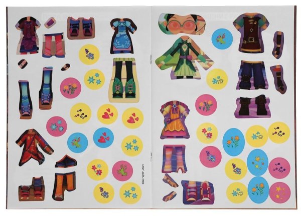 Наклейки одежда для куклы