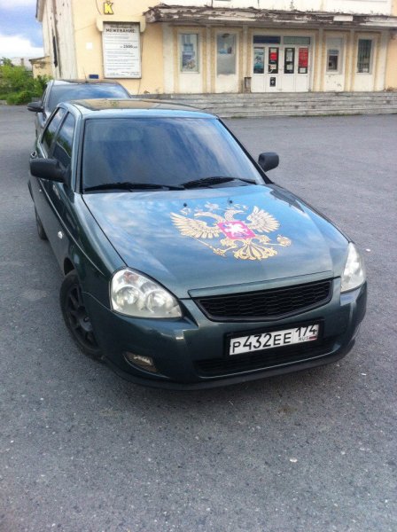 Аэрография на капот Приоры