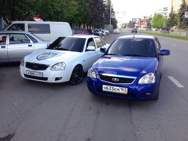 Лада Приора стенс тонированная седан