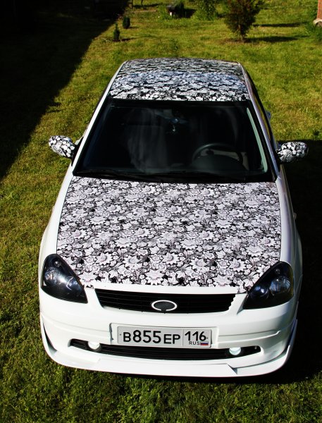 Белая Приора адидас