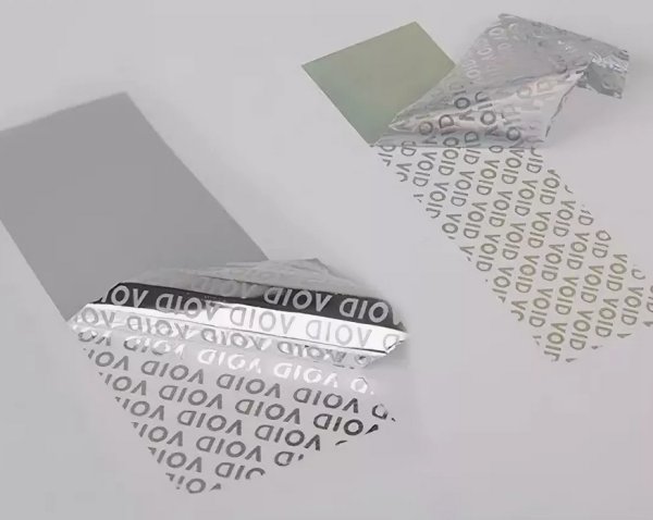 Этикетка защита от вскрытия