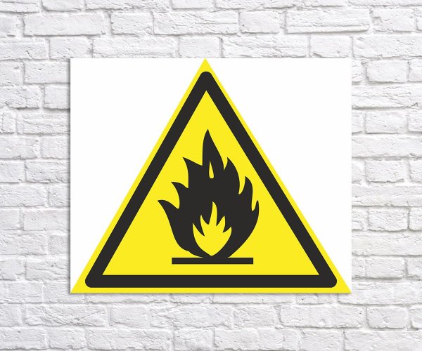 Наклейка противопожарная насосная