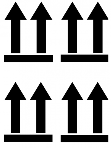 Манипуляционные знаки стрелка вверх