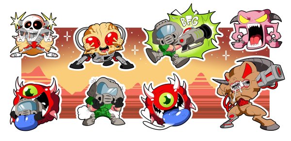 Стикеры Doom