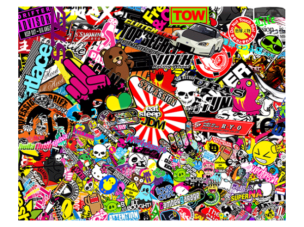 Стикербомбинг JDM