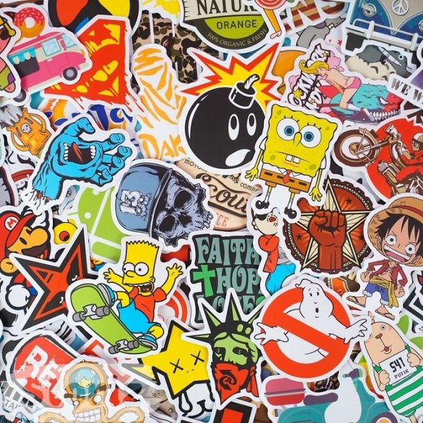 Наклейки стикербомбинг