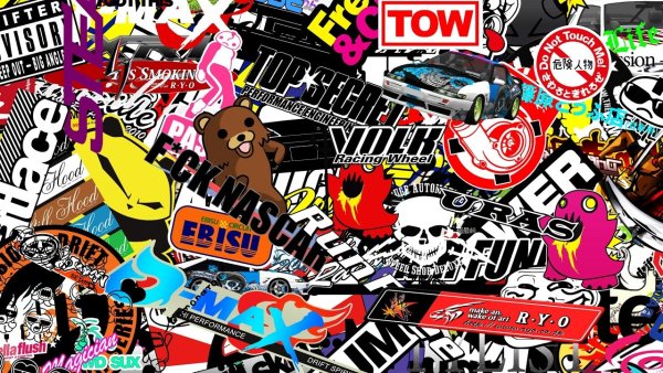 JDM наклейки стикербомбинг