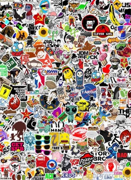 Наклейки стикербомбинг