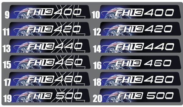 Наклейка Globetrotter Volvo f13