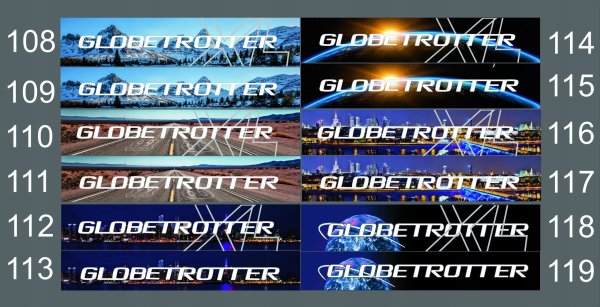 Volvo fh12 наклейка Globetrotter