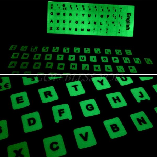 Клавиатура со светящимися буквами