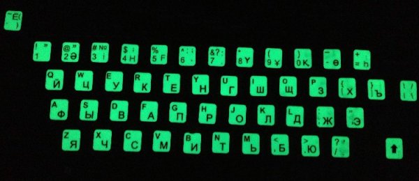 Наклейки на клавиатуру ноутбука