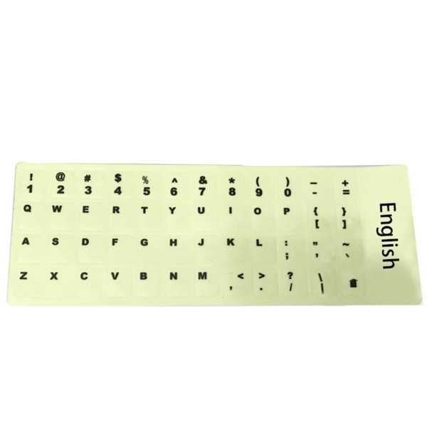 Прозрачные флуоресцентные наклейки на клавиатуру